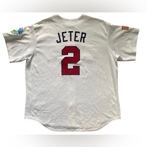 MLB '06 USA JETER 02 WORLD BASEBALL CLASSIC MAJESTIC White Jersey in XXL
